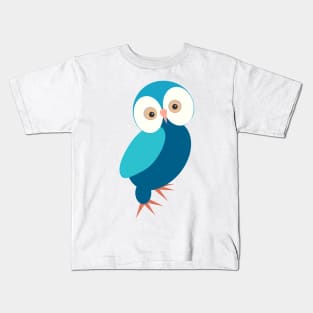 Funny owl with big eyes Kids T-Shirt
